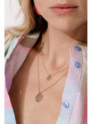 Collier Doré 2 Rangs Femme - Jaune Uni Colore