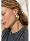 Boucles D'oreilles Femme - Jaune Uni Colore