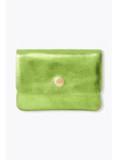 Petit Porte-monnaie Cuir Irisé - Vert Uni Colore