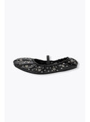 Ballerines-babies Cuir Perlé - Noir Uni Fonce