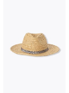 Chapeau de Soleil Tressé - Naturel Uni Clair