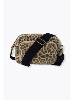 Sac Besace en Toile Léopard - Grège Imprime