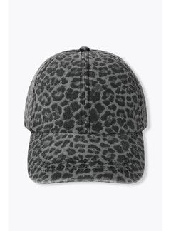 Casquette Léopard Femme - Gris Imprime