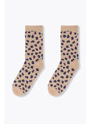 Chaussettes Léopard Femme - Rose Imprime