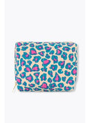 Trousse Matelassée Léopard - Rose Imprime