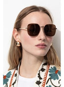 Lunettes de Soleil Femme - Marron Uni Fonce