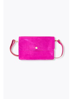 Sac en Cuir Irisé Femme - Rose Uni Colore