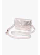 Sac en Cuir Irisé Femme - Gris Uni Clair
