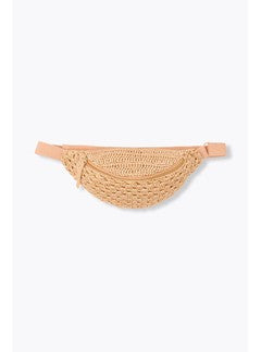 Sac-banane en Macramé Irisé - Rose Uni Colore