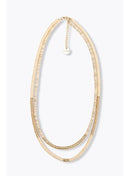 Collier Surfeur 2 Rangs Femme - Jaune Uni Colore