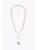 Collier Multirang Femme - Jaune Uni Colore