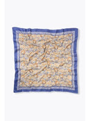 Foulard Motif Paisley Femme - Bleu Imprime