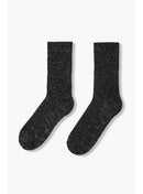 Chaussettes à Paillettes Femme - Gris Uni Fonce