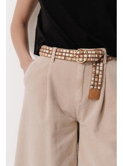 Ceinture Irisée Femme - Grège Imprime