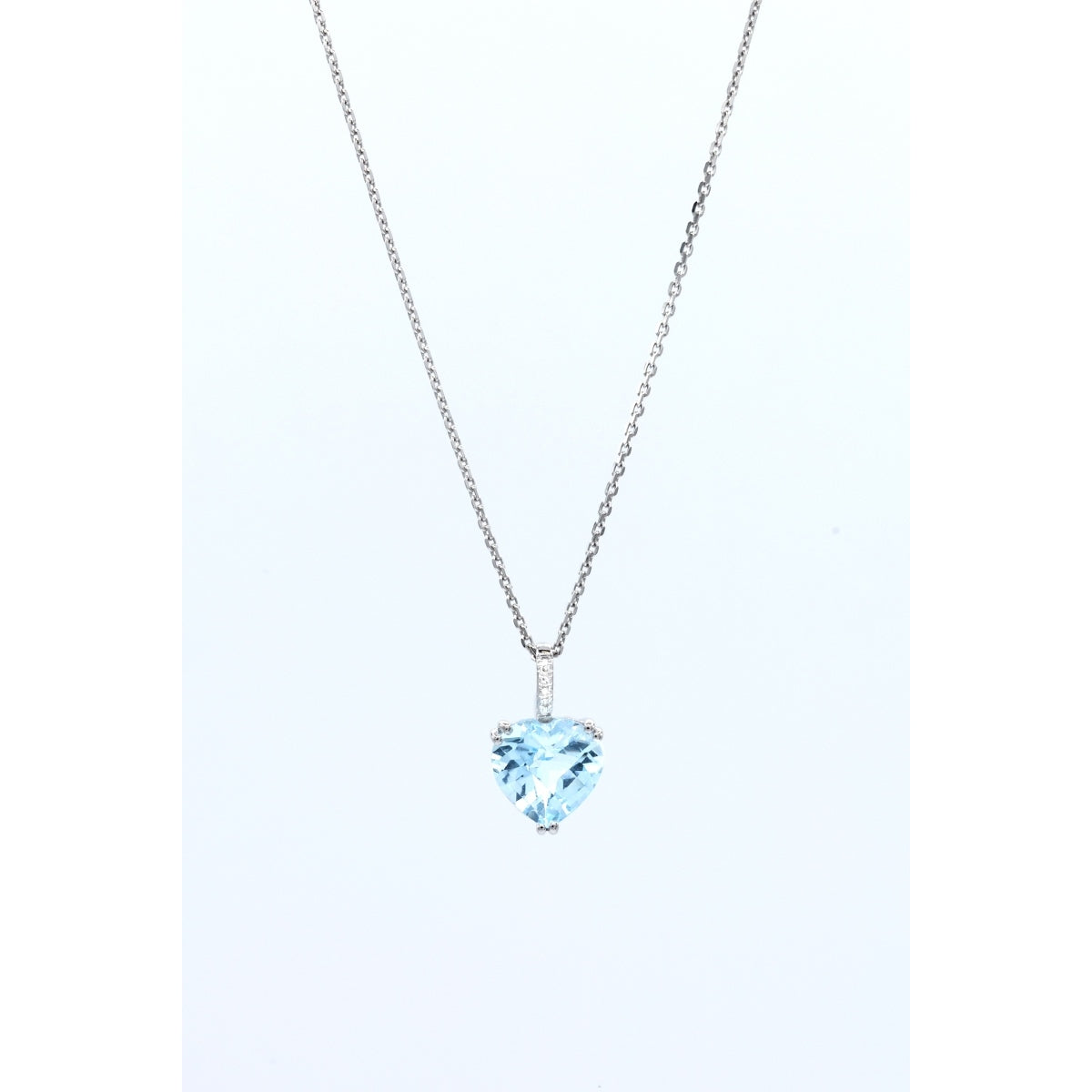 Pendentif "Royalia" Diamants 0,009/4 Topaze