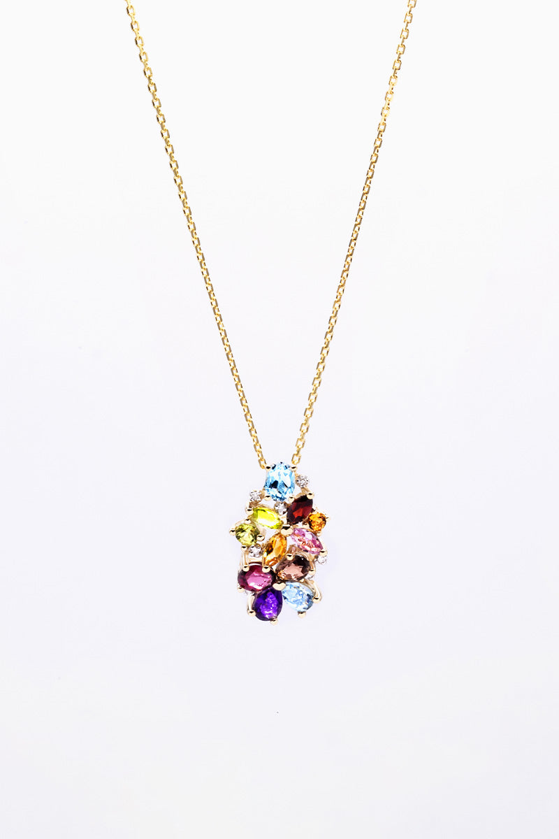 "Eléa" Pendant D0.015/7 Mx1.43/11 - Yellow Gold