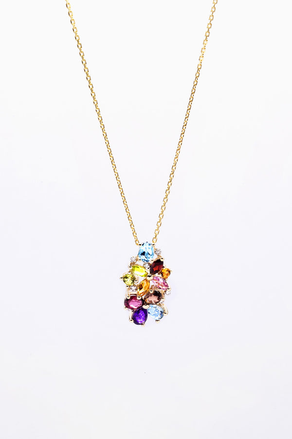 "Eléa" Pendant D0.015/7 Mx1.43/11 - Yellow Gold