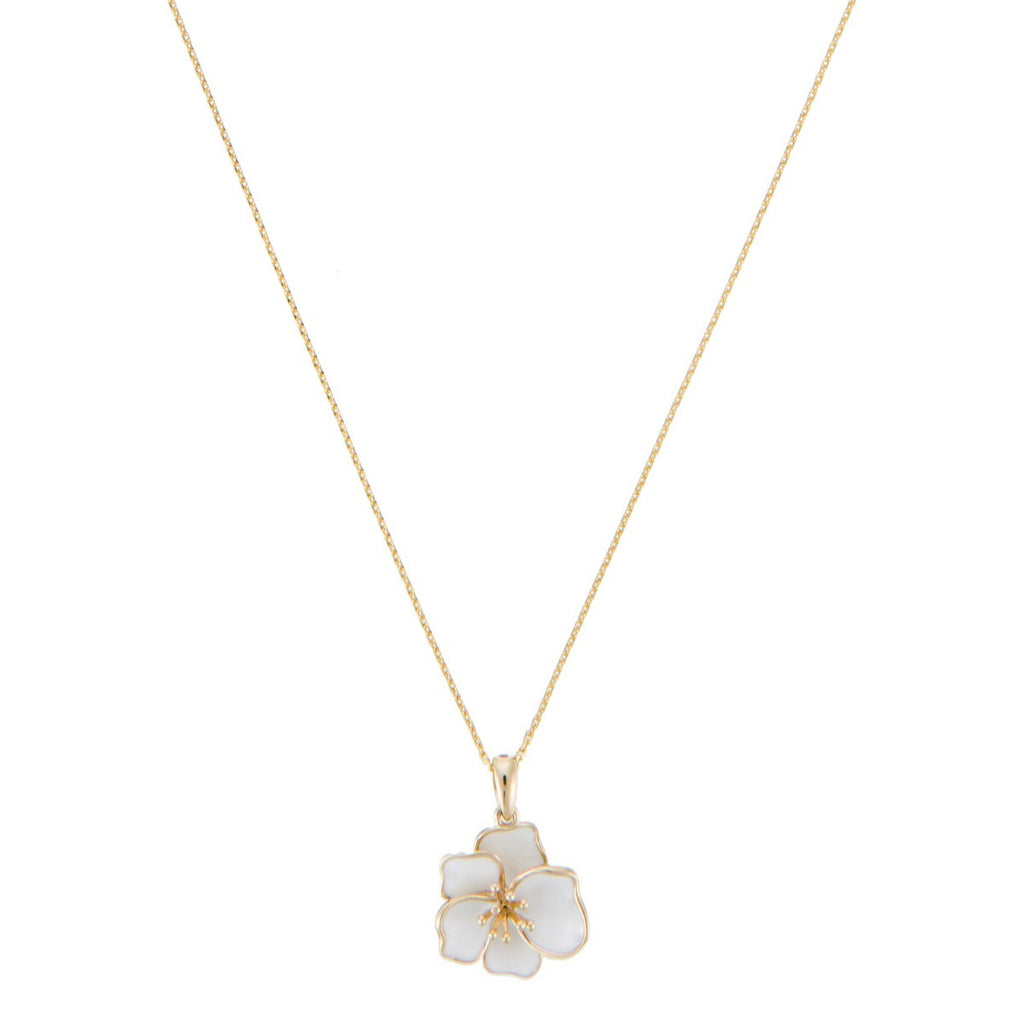 Pendentif "Orchidée" - Or Jaune