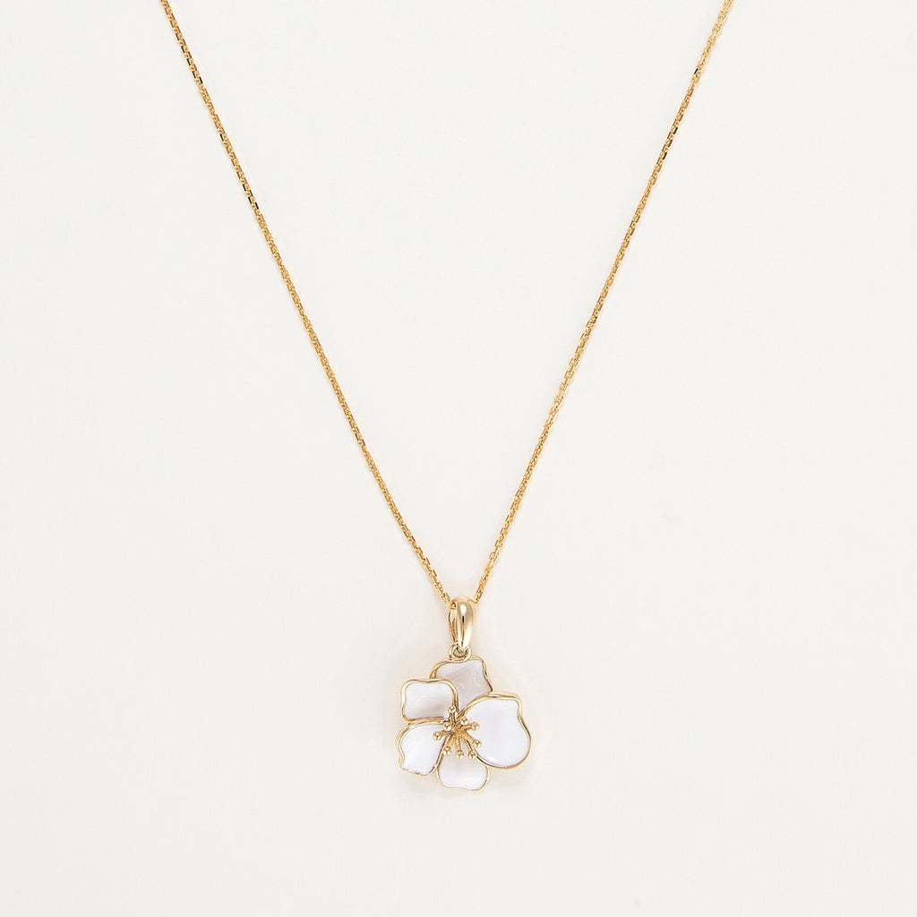 Pendentif "Orchidée" - Or Jaune