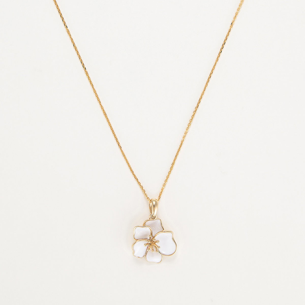 Pendentif "Orchidée" - Or Jaune