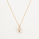 "Orchid" Pendant - 375/1000 Yellow Gold