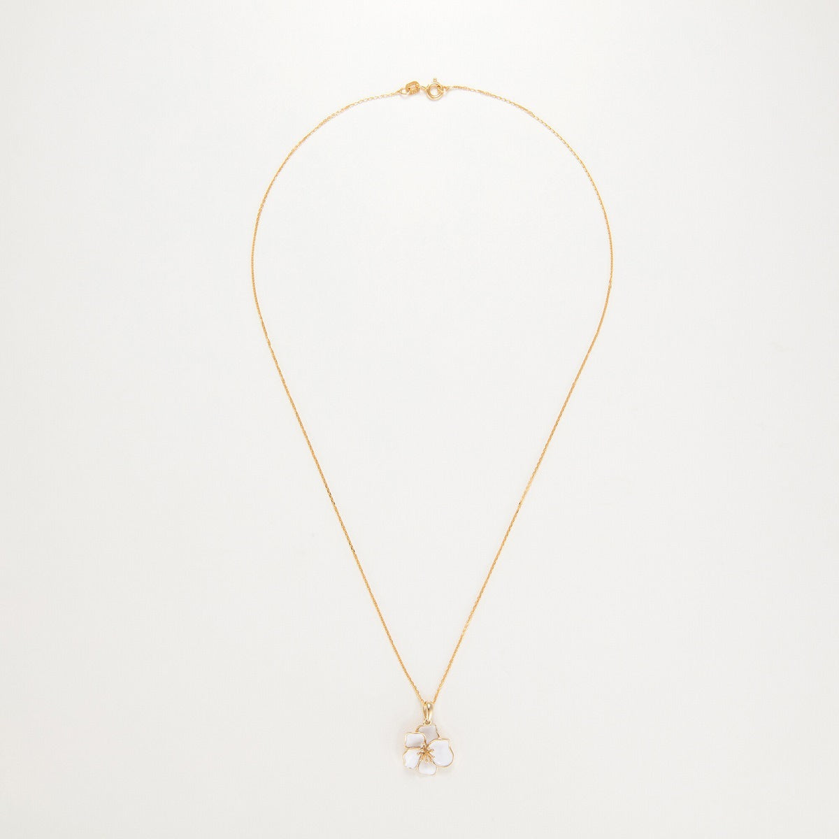 Pendentif "Orchidée" - Or Jaune
