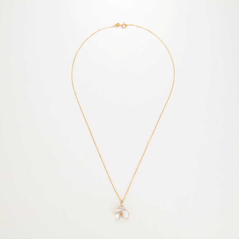 "Orchid" Pendant - 375/1000 Yellow Gold