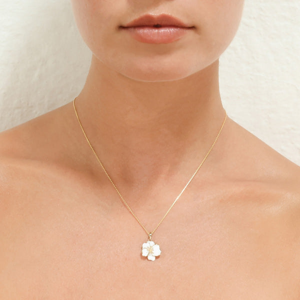 Pendentif "Orchidée" - Or Jaune