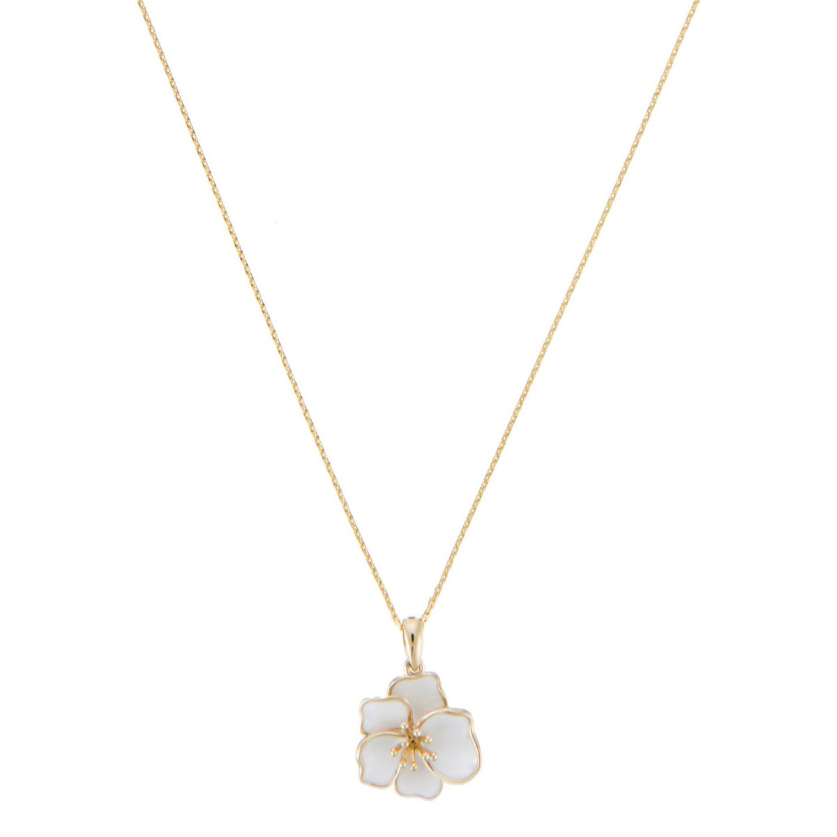 Ciondolo "Orchidea" - Oro Giallo 375/1000
