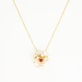 Pendentif  "Fleur Flamboyante"