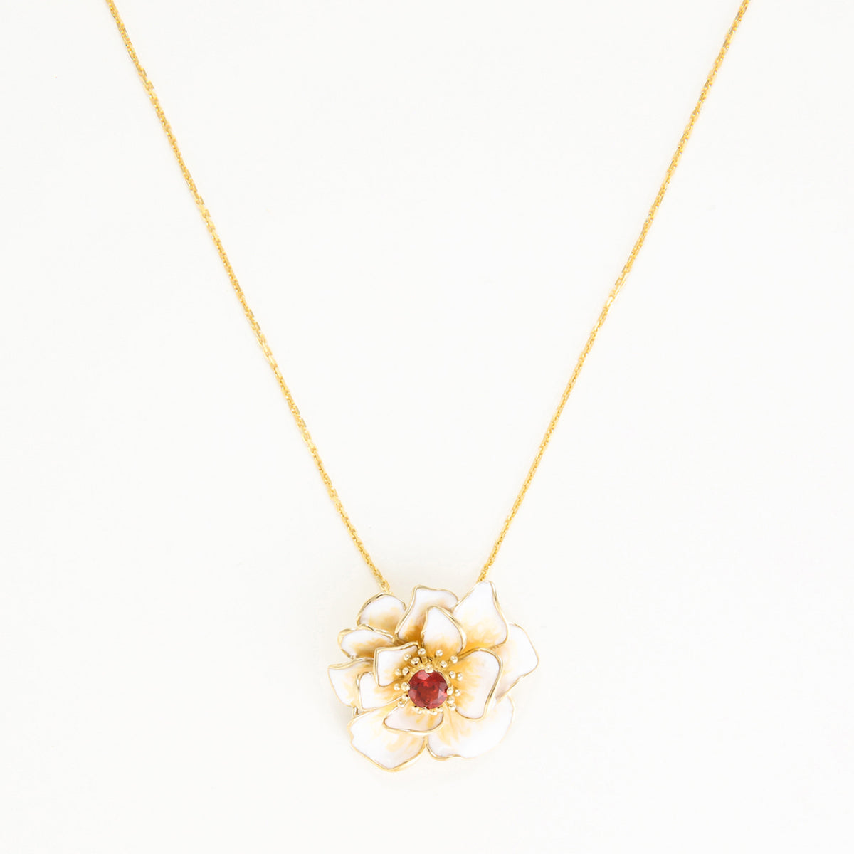 Pendentif  "Fleur Flamboyante"