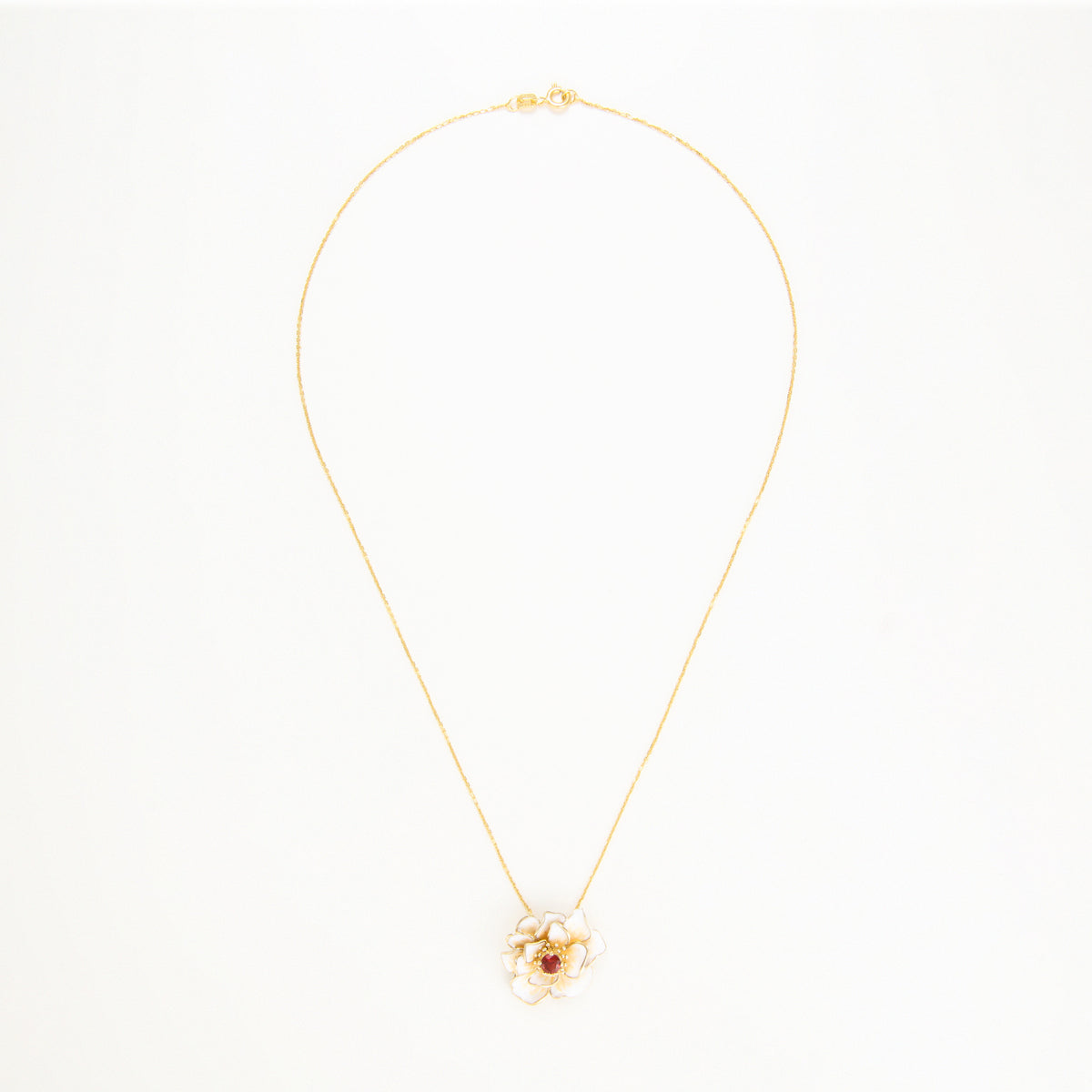 Pendentif  "Fleur Flamboyante"
