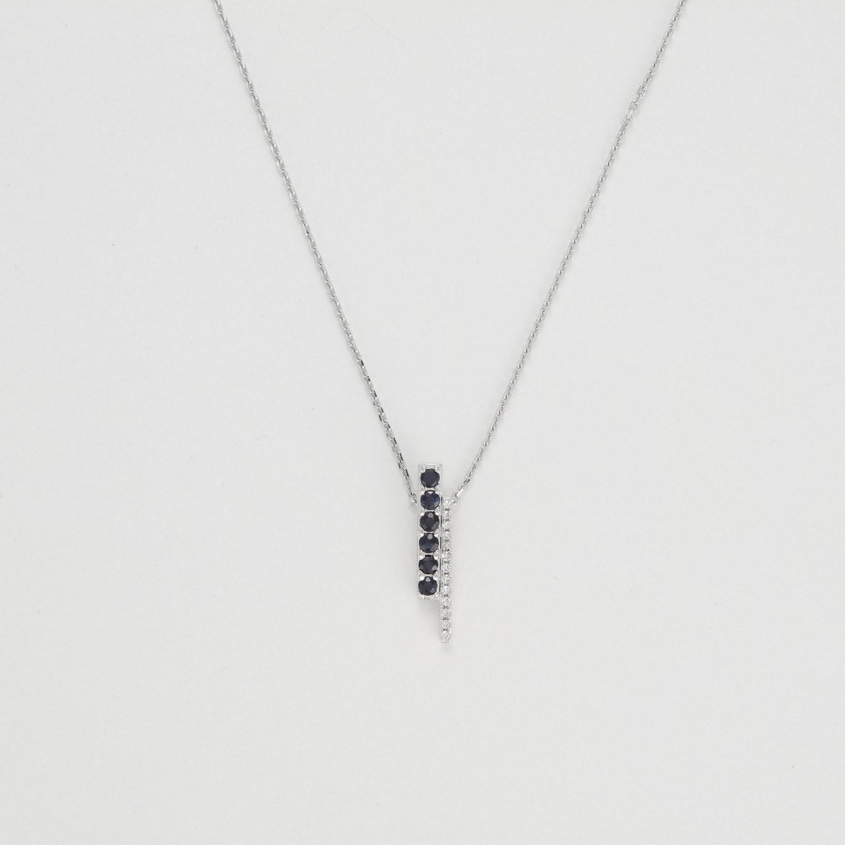 Pendant "Luijia" D0.035/13 S0.20/6 - White Gold