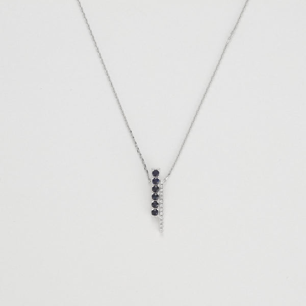 Pendant "Luijia" D0.035/13 S0.20/6 - White Gold