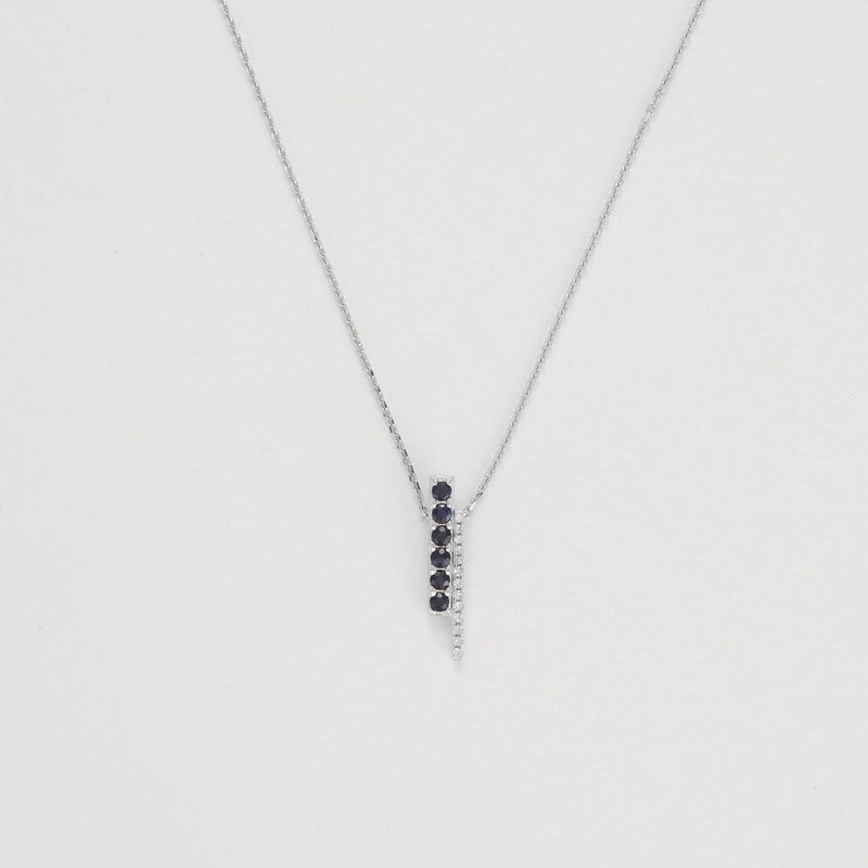 "Luijia" Pendant D0.035/13 S0.20/6 - White Gold