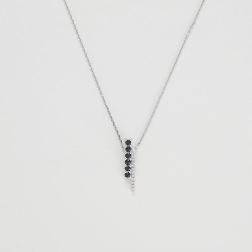 Pendentif "Luijia" D0,035/13 S0,20/6 - Or Blanc 375/1000