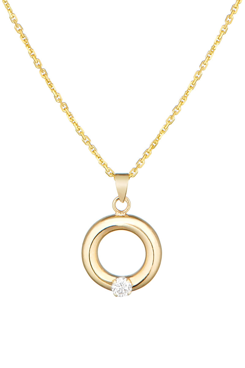 Pendentif "Cercle D'Or" Or Jaune 375/1000
