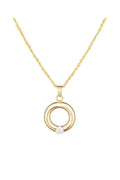 "Golden Circle" Pendant, 375/1000 Yellow Gold