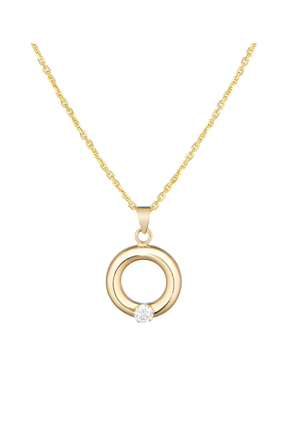 "Golden Circle" Pendant, 375/1000 Yellow Gold