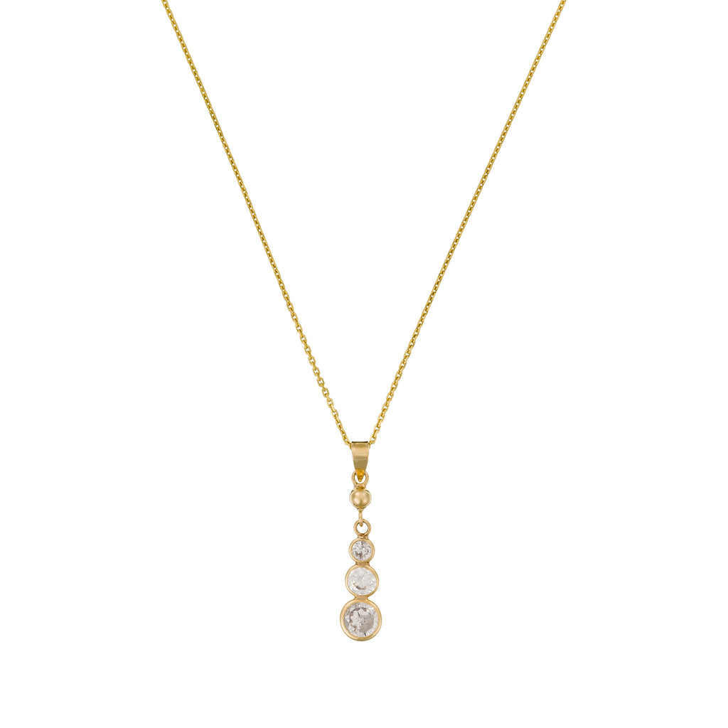 Colgante “Brillants Pendants” – Oro amarillo 375/1000