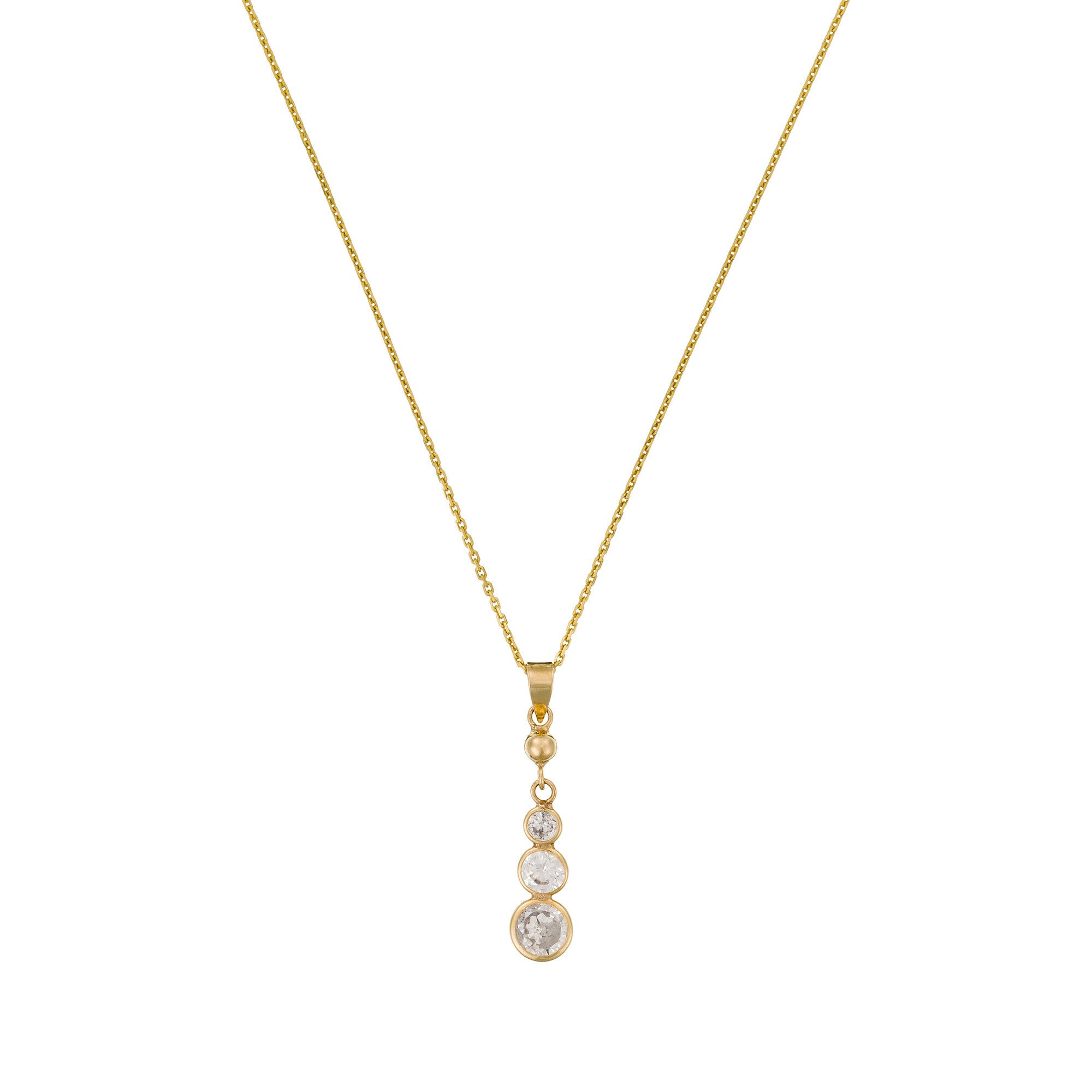 Colgante “Brillants Pendants” – Oro amarillo 375/1000