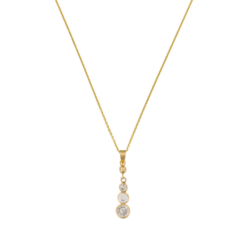 Colgante “Brillants Pendants” – Oro amarillo 375/1000