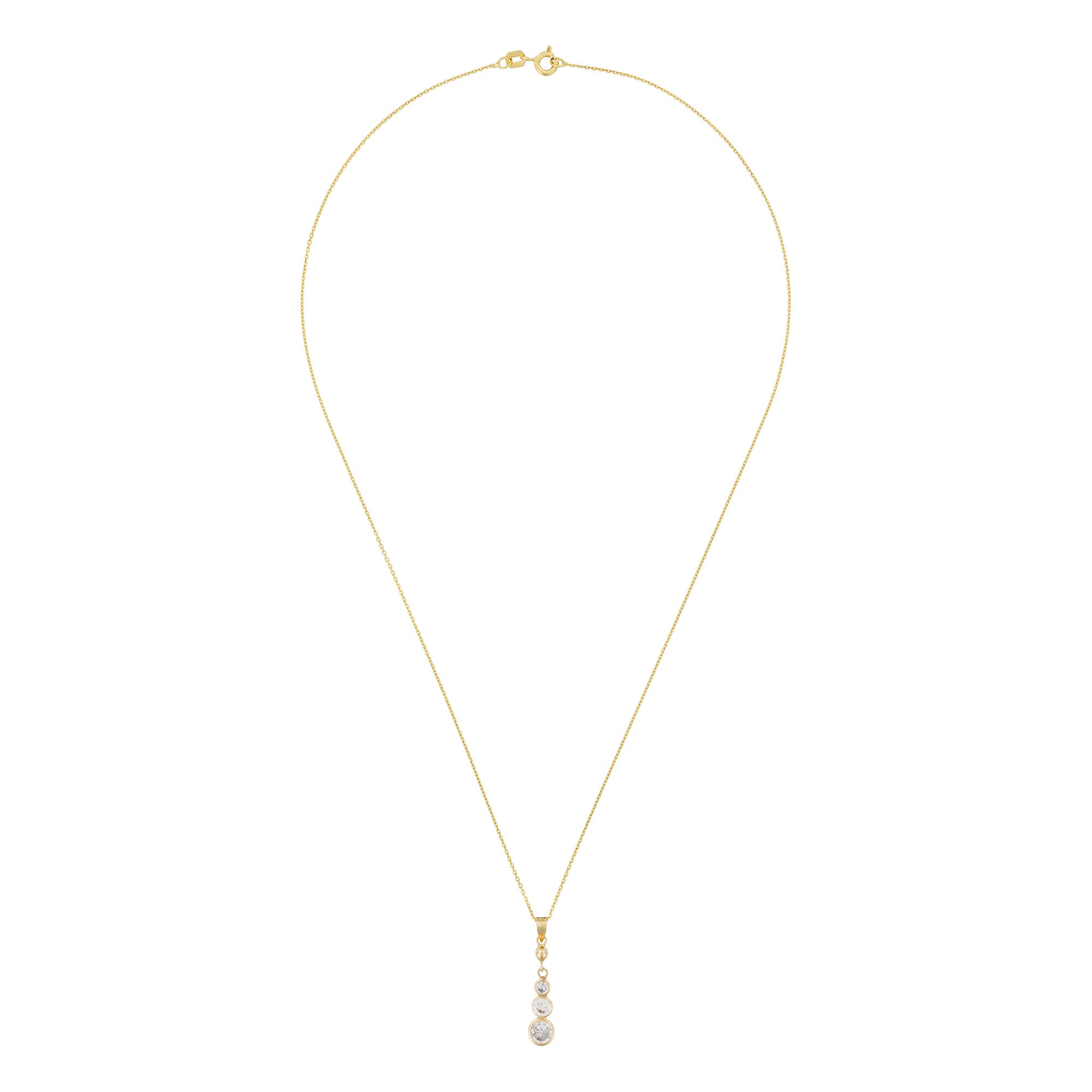 Colgante “Brillants Pendants” – Oro amarillo 375/1000