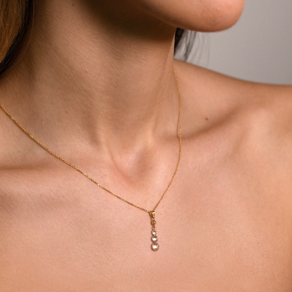 Pendentif "Brillants Pendants" Or Jaune 375/1000