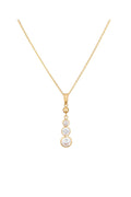 "Brilliant Pendants" in 375/1000 Yellow Gold