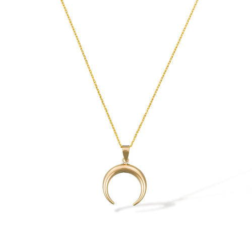 Pendentif "Demi lune" Or jaune 375/1000