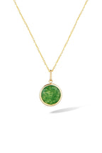 Pendentif "Beyla" Jade Verte, Or Jaune 375/1000