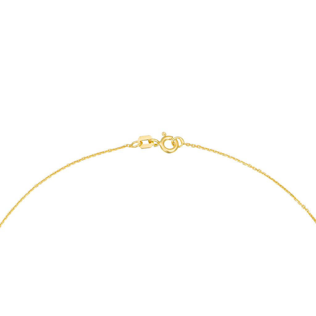"Beyla" Pendant - Green Jade, 375/1000 Yellow Gold