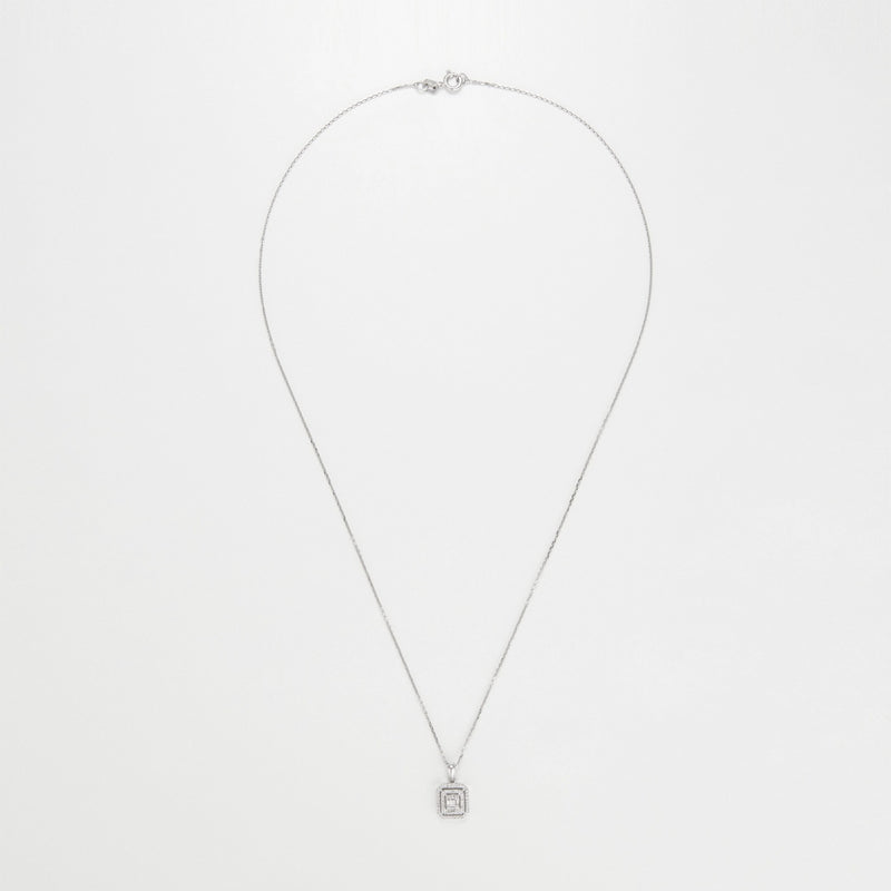 Pendentif "Miroir" - Or Blanc 375/1000