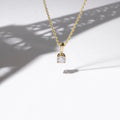 Pendentif "Laila" Diamant D 0,16/1 - Or Jaune 375/1000